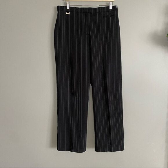 Jessica Vintage Pinstripe Trouser Dress Pants Business Casual Womens Size L - Picture 1 of 7